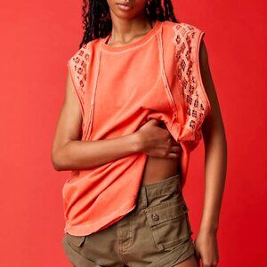 FREE PEOPLE table for two tee sleeveless Sz S NEW